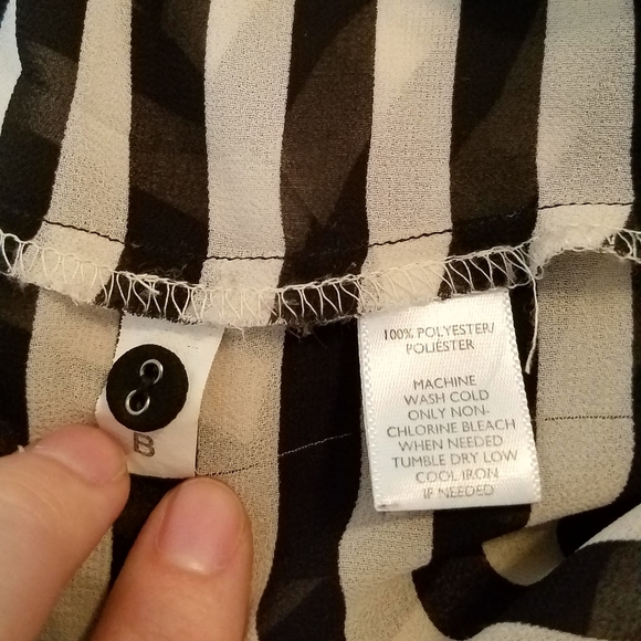 Sheer striped blouse - Picture 3 of 7